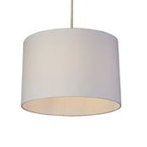 White Cotton Drum Light Shade (30cm)