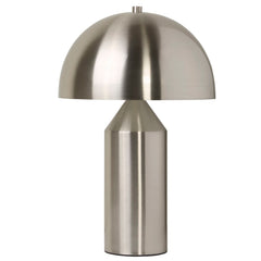 Satin Silver Dome Table Lamp