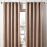 Ambiance Taupe Thermal Eyelet Curtains