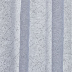 Silver Aries Eyelet Voile Curtain Panel