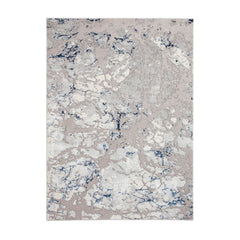 Apollo 2677 Grey and Navy Modern Abstract Rug