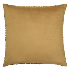 Bobble Ochre Large Velvet Cushion (55cm x 55cm)