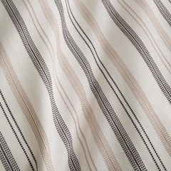 Yarn Dyed Thin Stripe Natural 100% Cotton Duvet Set