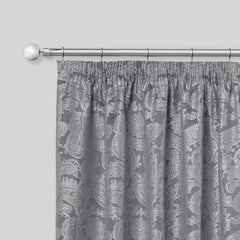 Chrome Ball Extendable Curtain Pole with Rings