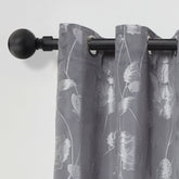 Matt Black Ball Extendable Curtain Pole