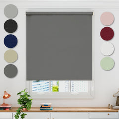 Charcoal Grey Blackout Roller Blind