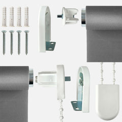 Charcoal Grey Blackout Roller Blind