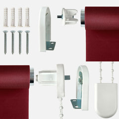 Red Blackout Roller Blind