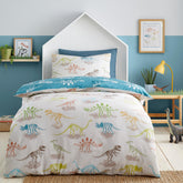 Skeleton Dino Multi Kids Reversible Duvet Set