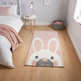 Brooklyn Pink Rabbit 20341 Kids Rug