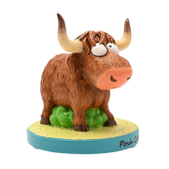 The Funny Farm Highland Cow Figurine Posh Cow