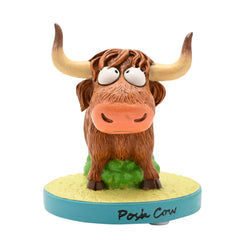 The Funny Farm Highland Cow Figurine Posh Cow
