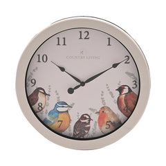 Garden Birds Outdoor Clock (21.5cm)