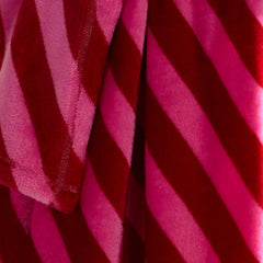 Candy Stripe Pink Fleece Throw
