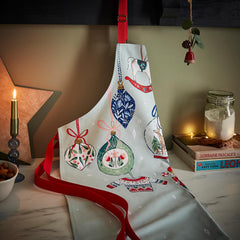 Christmas Ornaments Festive Cotton Apron