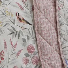 Caraway Pink Floral Quilted Bedspread