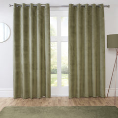 Casa Green Blackout Eyelet Curtains