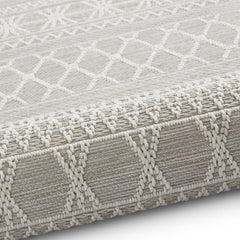 Coast Easy Clean Beige Moroccan Weatherproof Rug