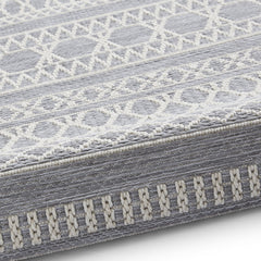 Coast Easy Clean Grey Moroccan Weatherproof Rug