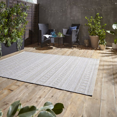 Coast Easy Clean Grey Moroccan Weatherproof Rug