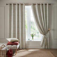 Laura Ashley Coulderton Natural Eyelet Curtain
