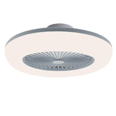 White Adjustable Round Ceiling Fan Light