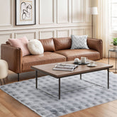 Deluxe Silver Grey Faux Rabbit Fur Room Rug