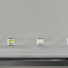 Grey Square Eyelet Roller Blind