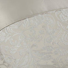 Eden Cream Embellished Jacquard Duvet Set