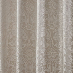 Eden Cream Lined Eyelet Jacquard Curtains