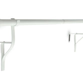 White Extendable Door Curtain Pole