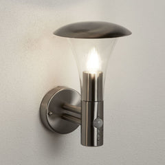 PIR Candle Outdoor Hardwired Motion Sensor Wall Light