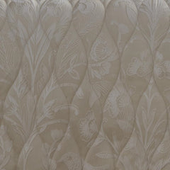 Elysia Champagne Quilted Jacquard Bedspread