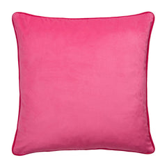 Fa La La Pink Velvet Christmas Cushion