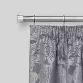 Chrome Full Stop Extendable Curtain Pole with Rings
