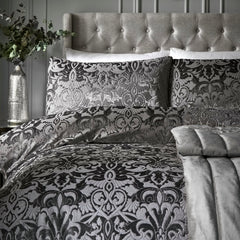 Laurence Llewelyn-Bowen Firenza Slate Velvet Duvet Set