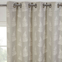 Esher Fern Silver Eyelet Curtain
