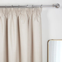 Eclipse Natural Pencil Pleat Blackout Thermal Curtains