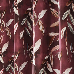 Madrid Wine Blackout Eyelet Curtains