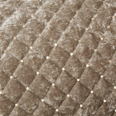 Glamour Mink Quilted Sequin Velvet Duvet Set