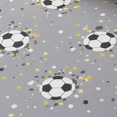 Goal Football Grey 25cm Fitted Bed Sheet