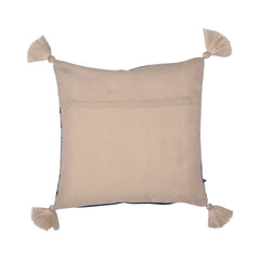 Grayson Blue Outdoor Tassel Cushion (43cm x 43cm)
