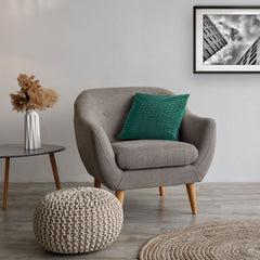 Henley Emerald Green Pleated Velvet Cushion Covers (Pair)