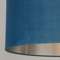 Teal Velvet Light Shade (45cm)