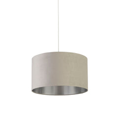 Grey Velvet Light Shade (45cm)