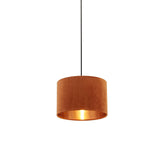 Burnt Orange Velvet Light Shade (30cm)