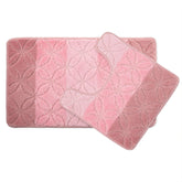 Halo Pink Stripe 2 Piece Bath Mat Set
