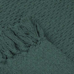 Hayden Green Cotton Throw (130cm x 180cm)