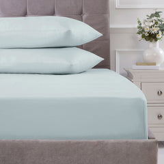 100% Cotton 180TC Duckegg Fitted Sheet