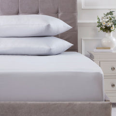 100% Cotton 180TC Grey Fitted Sheet